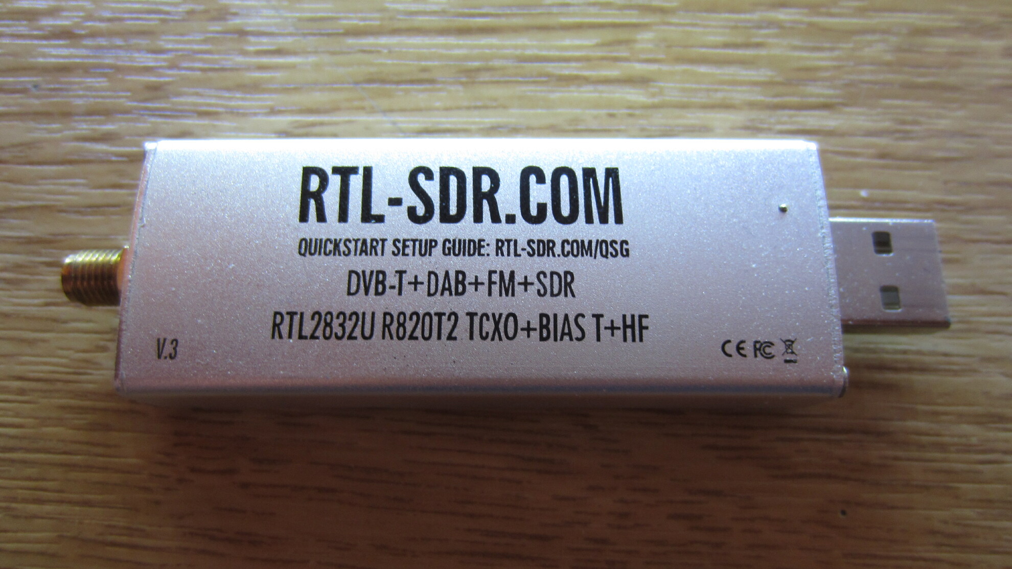 Klick für eine vergrößerte Darstellung RTL-SDR-Dongle